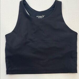 Old Navy Active Black Sports Crop Top